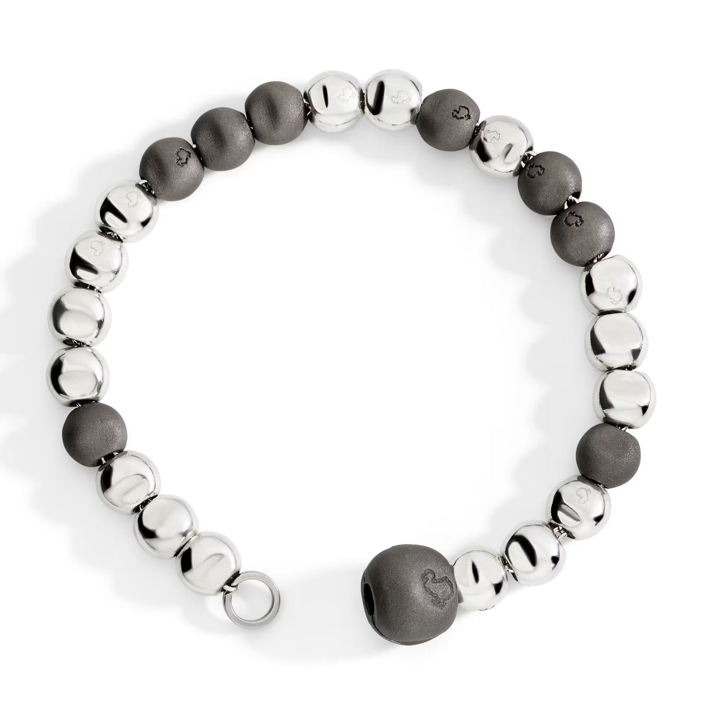 Bracciale Dodo Pepita Argento e Titanio