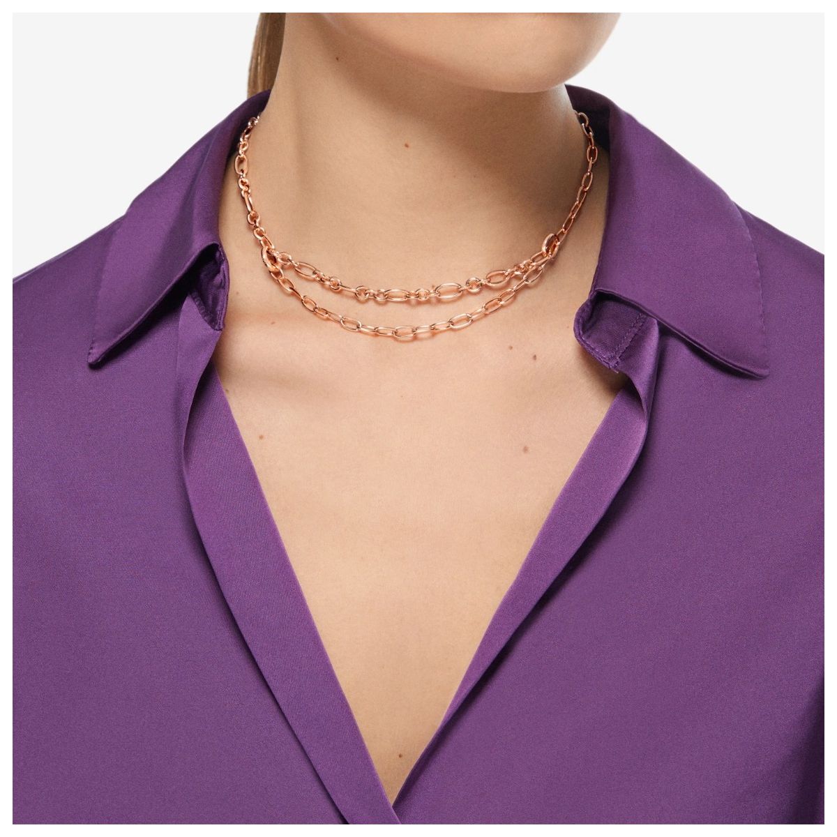 Collana Dodo Essential Argento Dorato Oro Rosa
