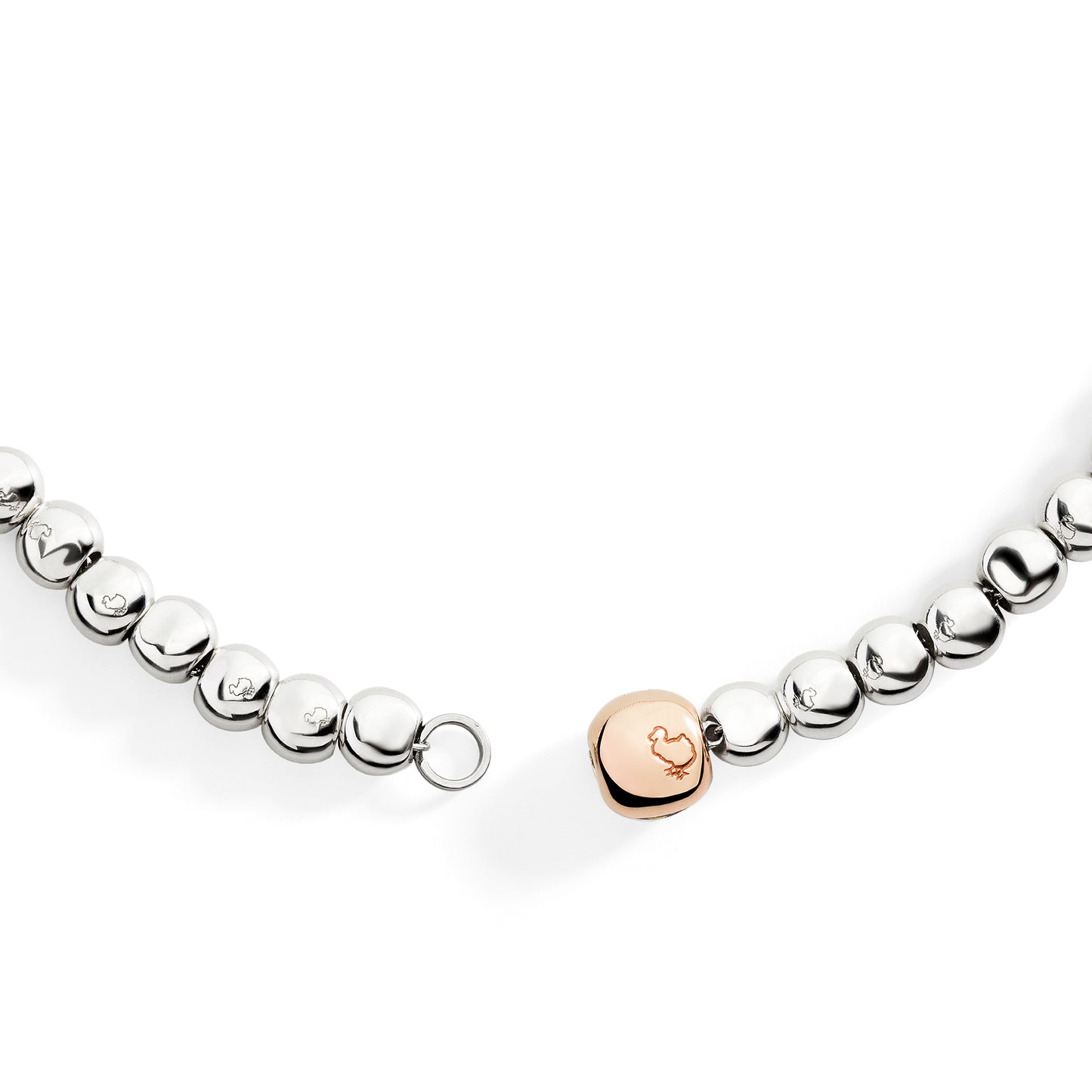 Collana Dodo Pepita Argento e Oro Rosa