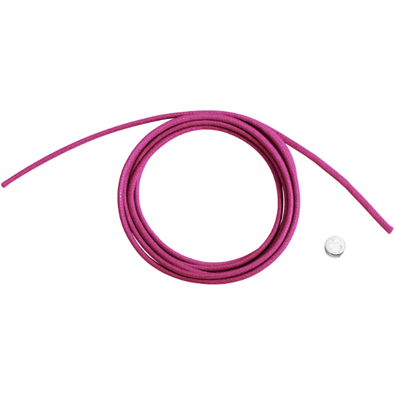 Cordino Spesso Fucsia con Sigillo Argento