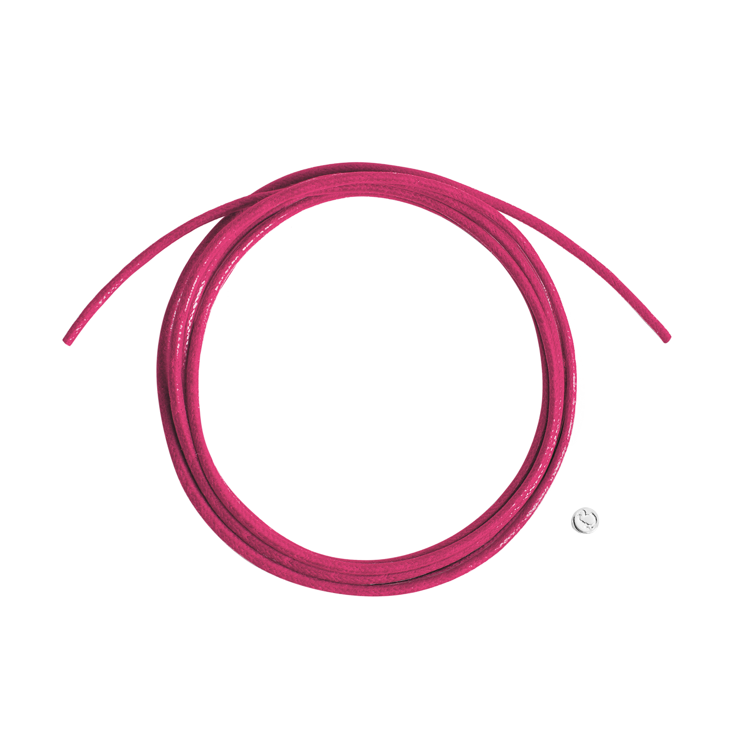 Cordino Spesso Fucsia con Sigillo Argento