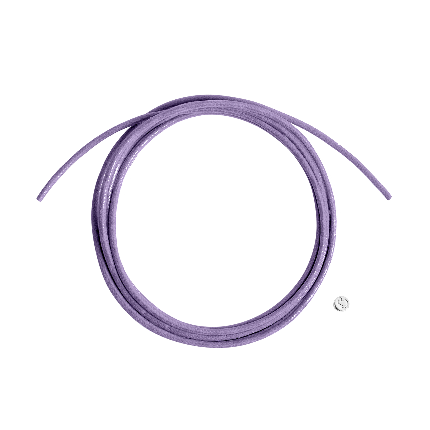 Cordino Spesso Lilla con Sigillo Argento