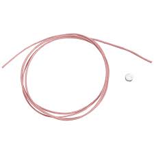 Cordino Sottile Rosa con Sigillo Argento