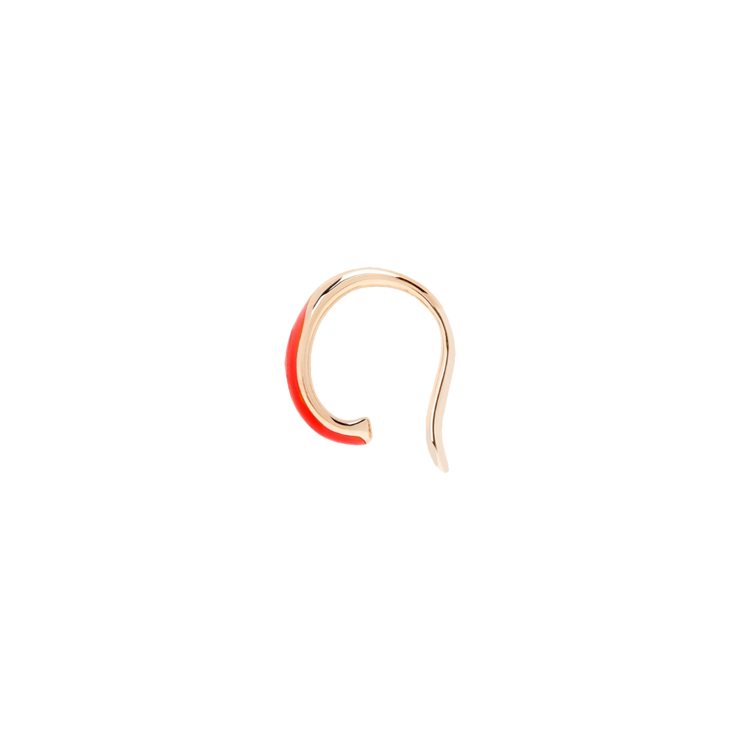 Dodo Orecchino Earcuff Rondelle Smalto Rosso