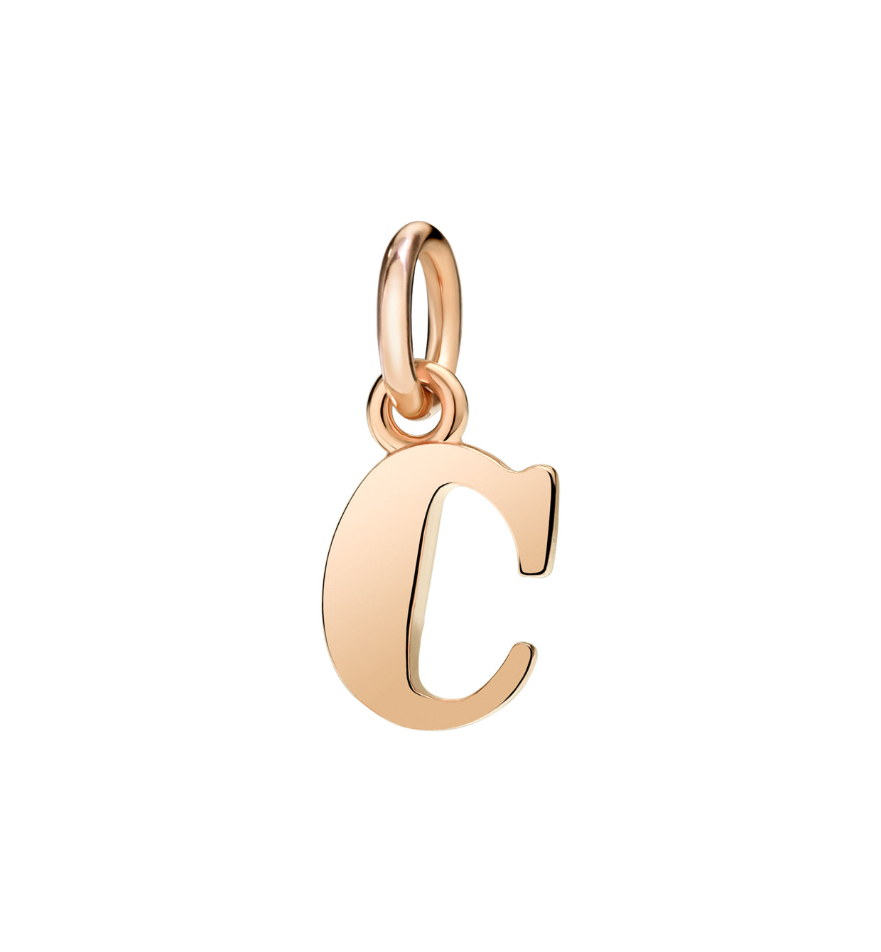 Ciondolo Dodo Lettera C Oro Rosa