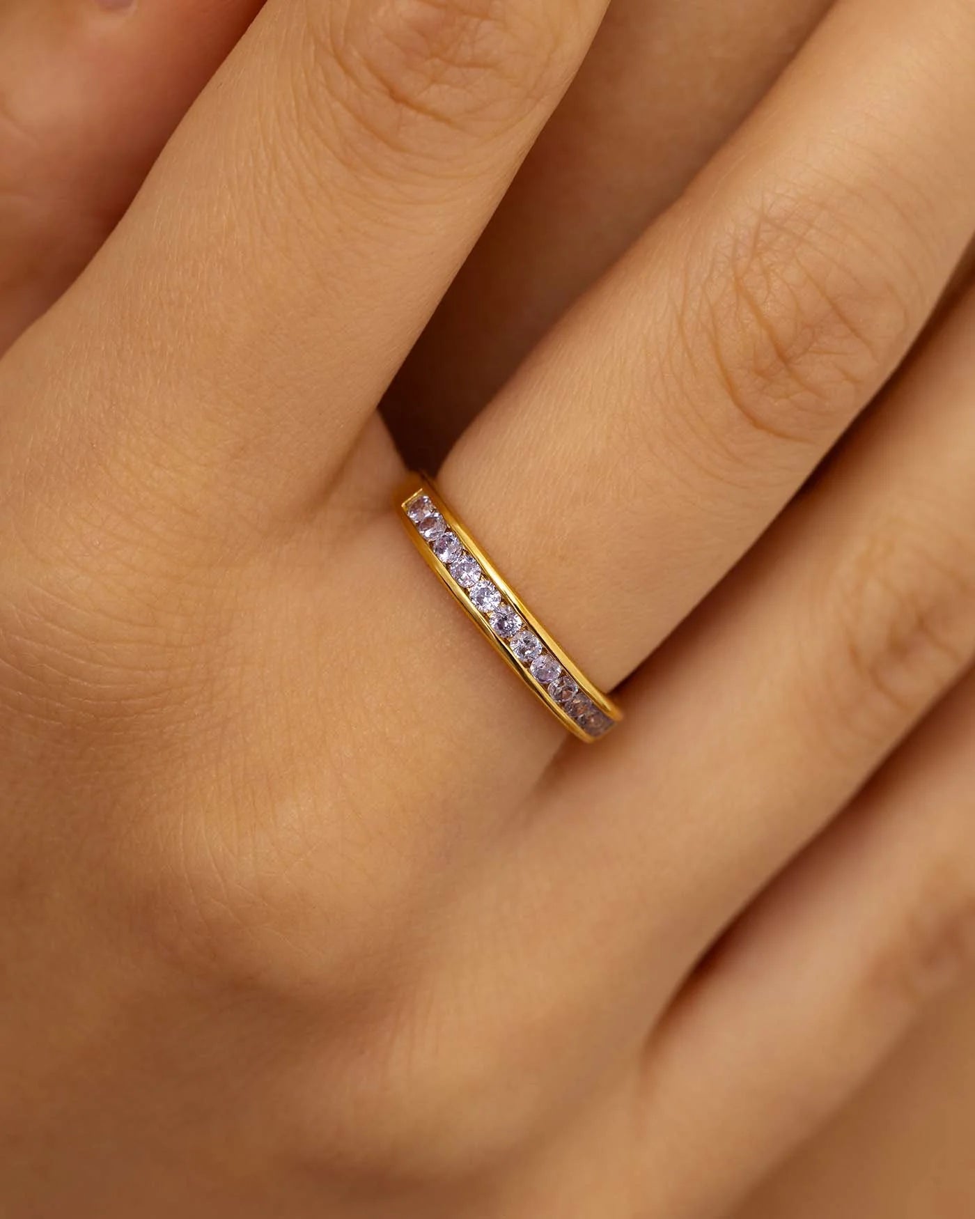 Amabile Anello Zirconia Lilla