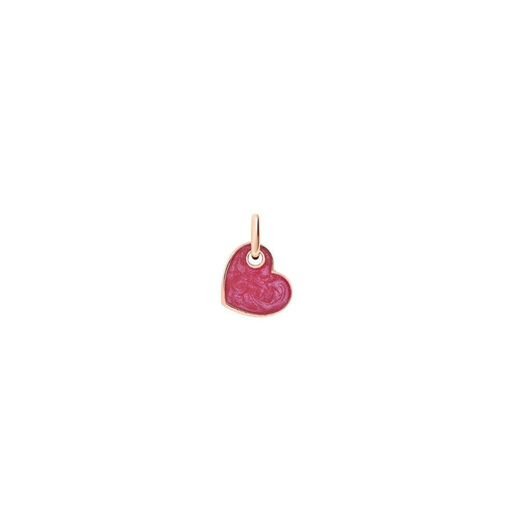 Ciondolo Dodo Cuore Smalto Rosso