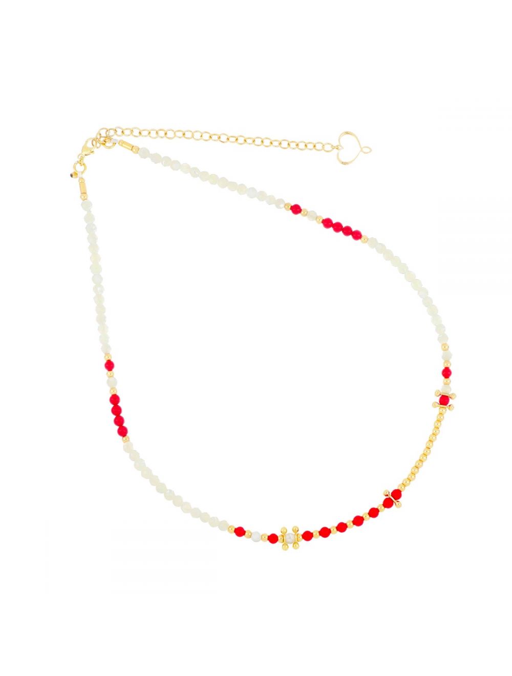 Maman et Sophie Collana Girocollo Mia Africa Corallo e Madreperla