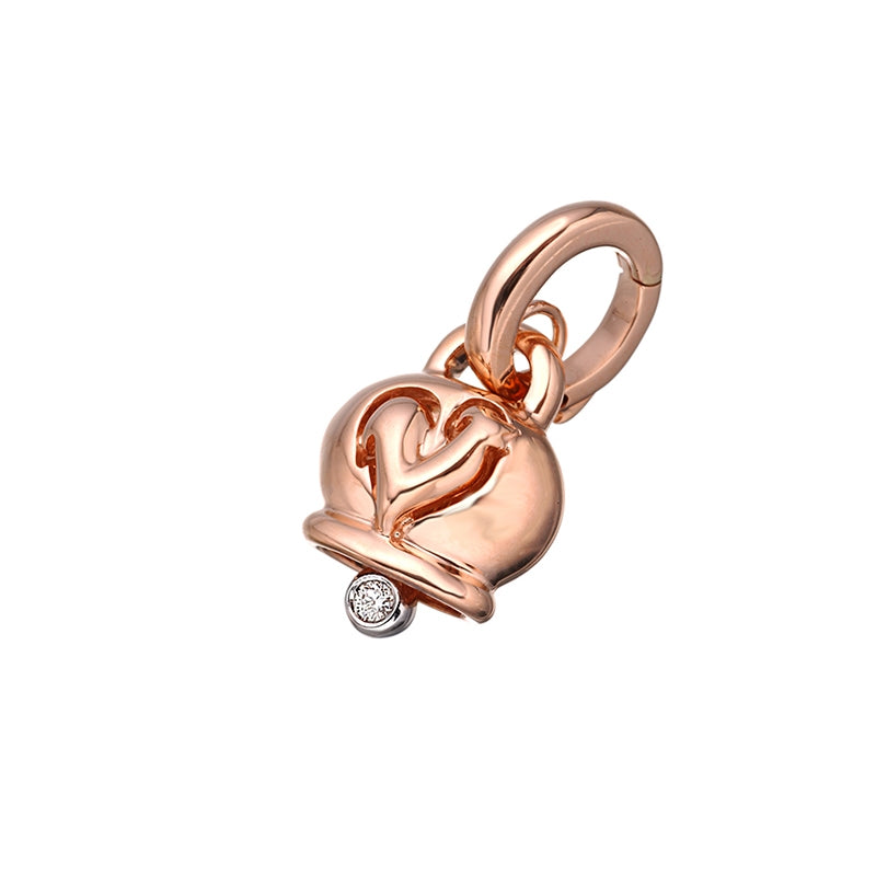 Chantecler Ciondolo Campanella Piccola Oro rosa e Diamante