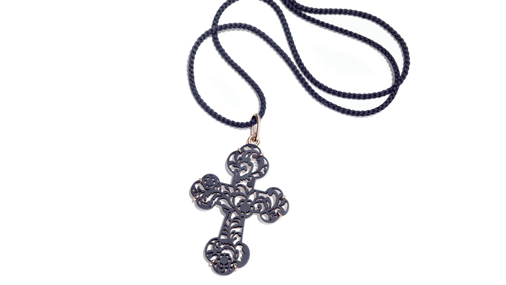 Pendente Pomellato Victoria Croce Floreale – TUZZA