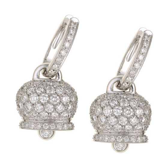 Chantecler Orecchini Campanella Diamanti Bianchi