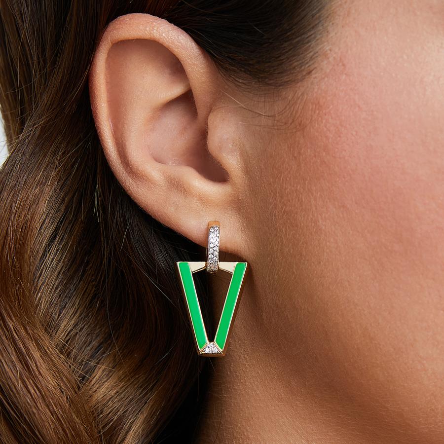 Valentina Ferragni Mono Orecchino Uali Green