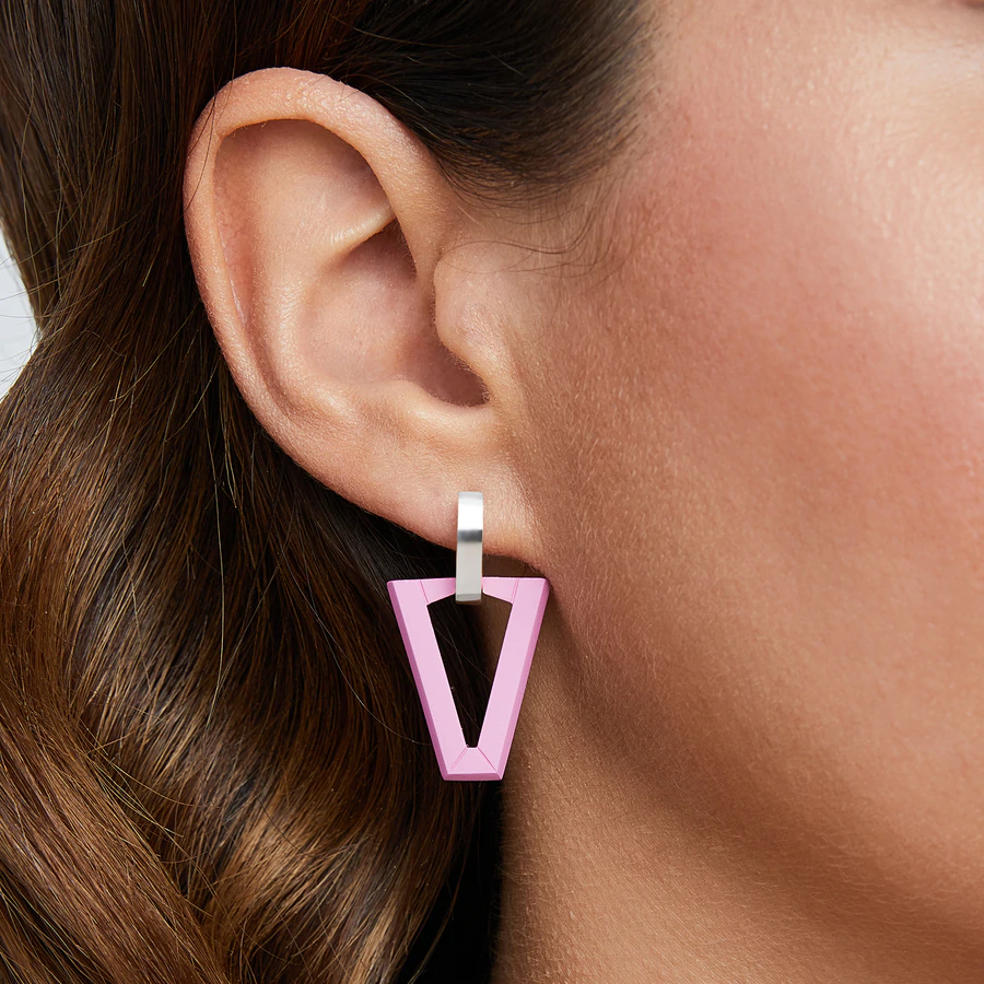 Valentina Ferragni Mono Orecchino Uali Pink Silver