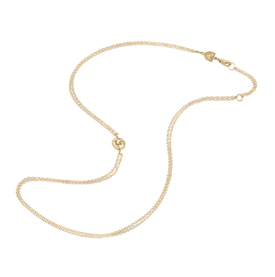 Chantecler Collana Rolò Doppia 45 cm in Oro Giallo