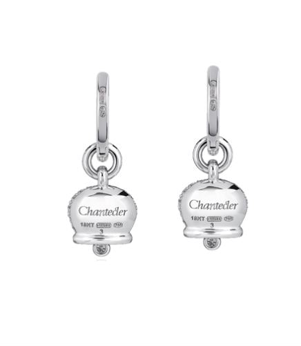 Chantecler Orecchini Campanella Micro Oro Bianco e Diamanti