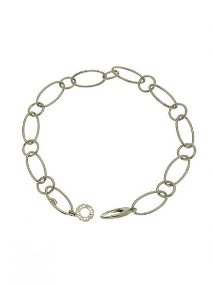 Chantecler Bracciale maglie ovali e tonde argento - TUZZA PREZIOSI