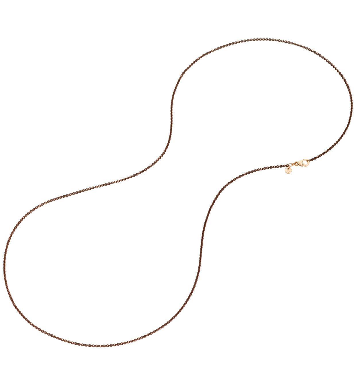 Collana Dodo Argento Marrone