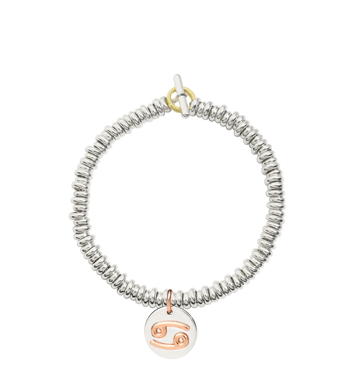 Bracciale Dodo Rondelle Argento e Piastrina Zodiaco