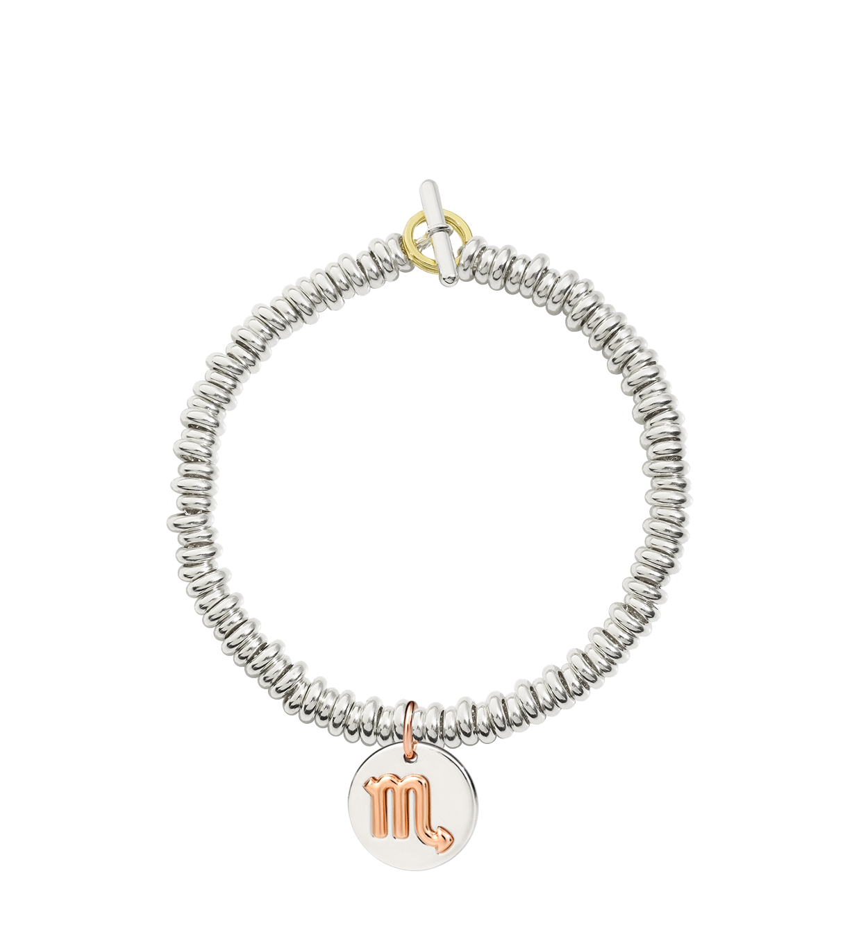 Bracciale Dodo Rondelle Argento e Piastrina Zodiaco