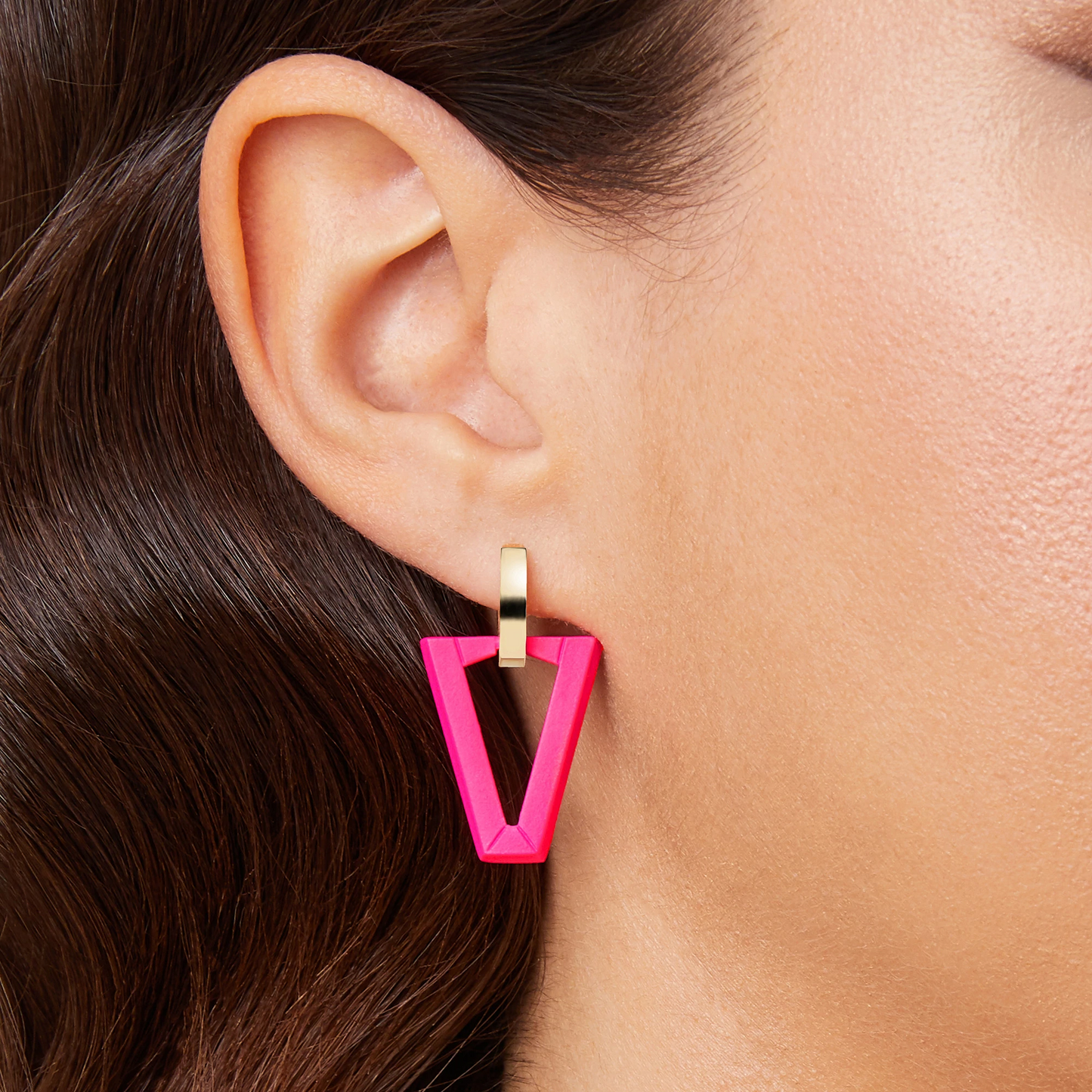 Valentina Ferragni Mono Orecchino Uali Fluo Pink