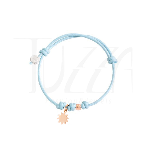 Bracciale Dodo Cordino Azzurro con Sole
