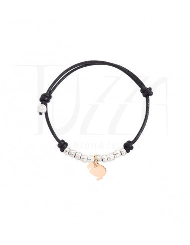 Bracciale Dodo Cordino Nero con Dodo