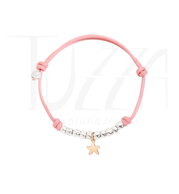 Bracciale Dodo Cordino Rosa con Stellina