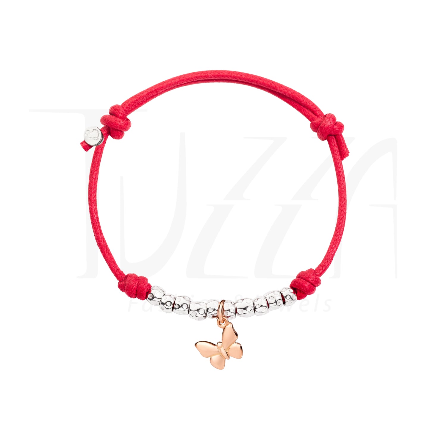 Bracciale Dodo Cordino Rosso con Farfalla