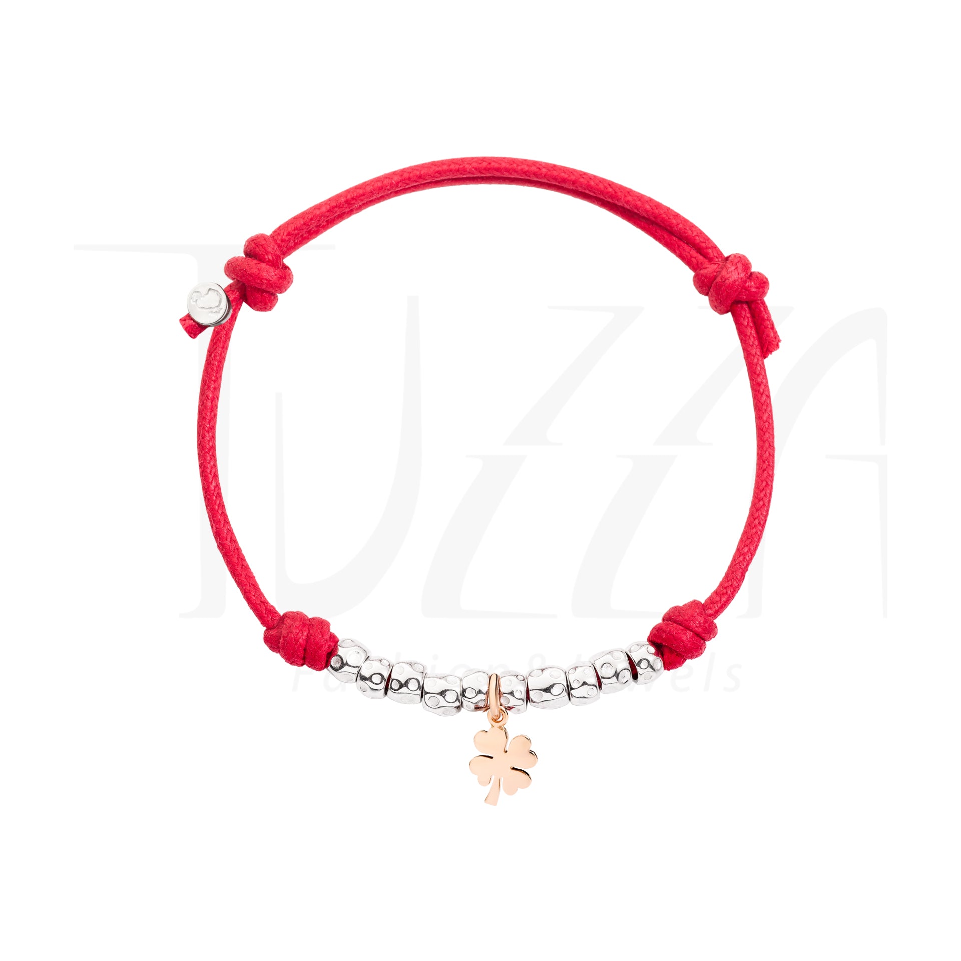 Bracciale Dodo Cordino Rosso con Quadrifoglio – TUZZA