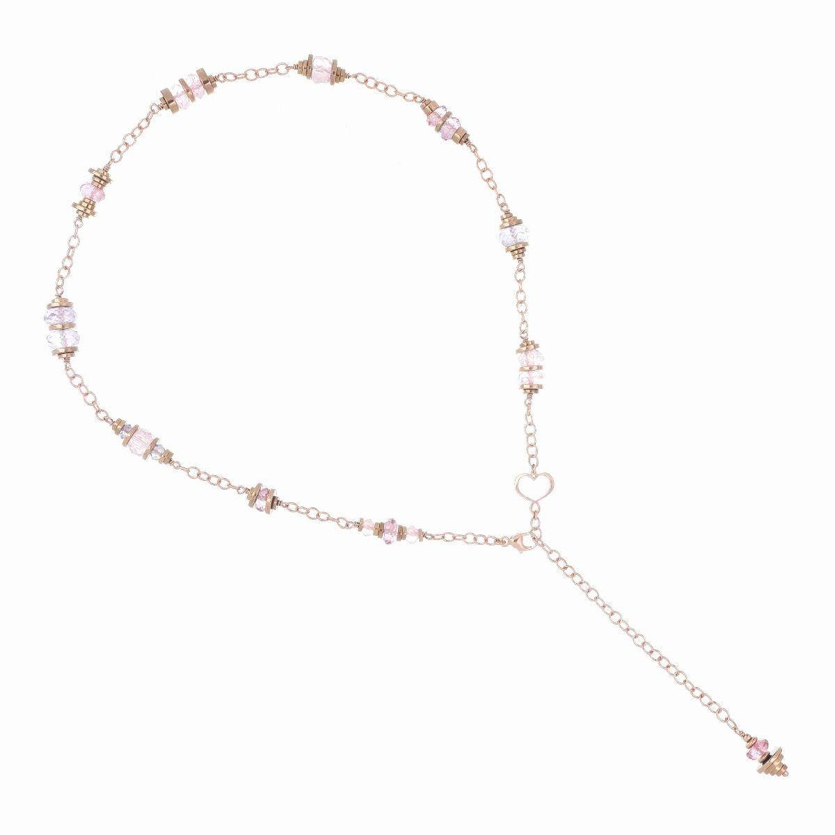 Maman et Sophie Collana Girocollo Lungo Dèco Rosa