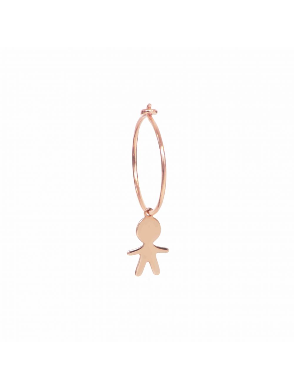 Maman et Sophie Orecchino Singolo Cerchio Bambino Oro Rosa