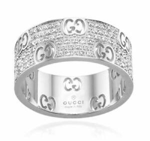 Anello Gucci Icon Stardust Eternity Oro bianco e Diamanti - TUZZA PREZIOSI