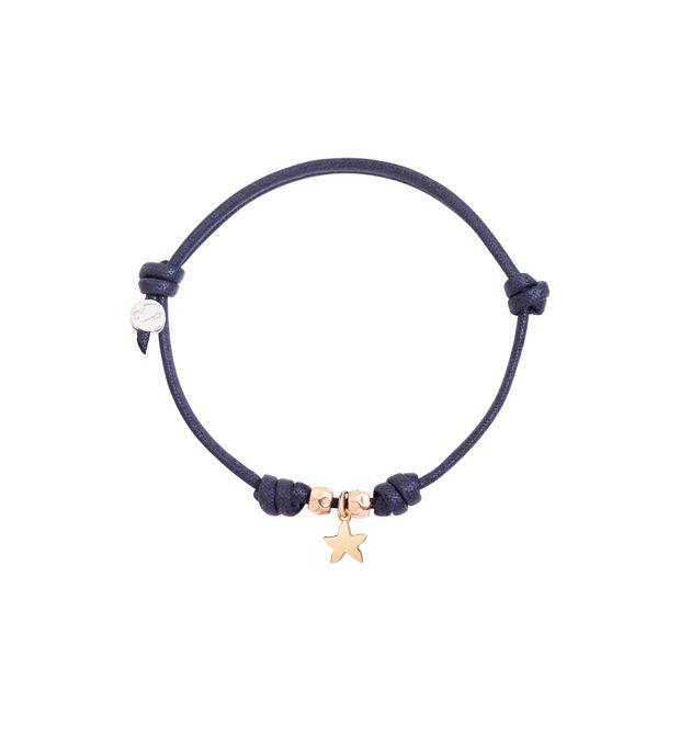 Bracciale Dodo Cordino Nero con Stella