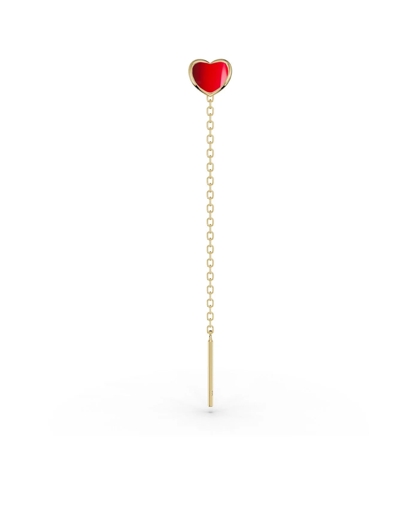 Amabile Lovli Cuore Smalto Rosso