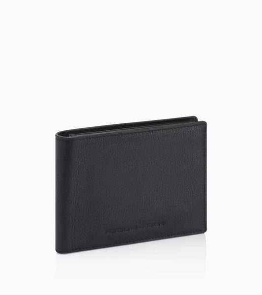 Porsche Design Portafoglio Business 4w in Pelle Goffrata Nero