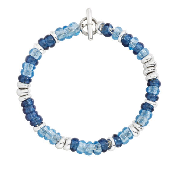 Bracciale Dodo Rondelle Argento e Plastica Riciclata