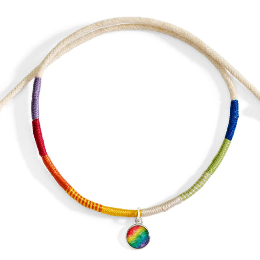 Bracciale Dodo Cordino Multicolor e Ciondolo Multicolor