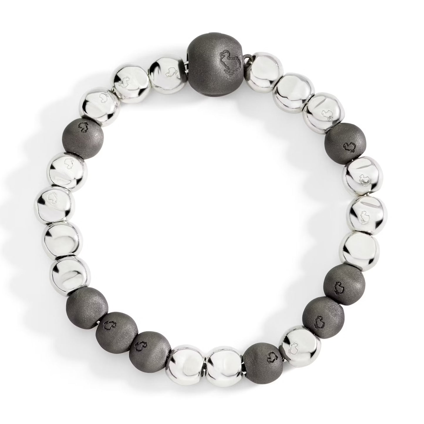 Bracciale Dodo Pepita Argento e Titanio