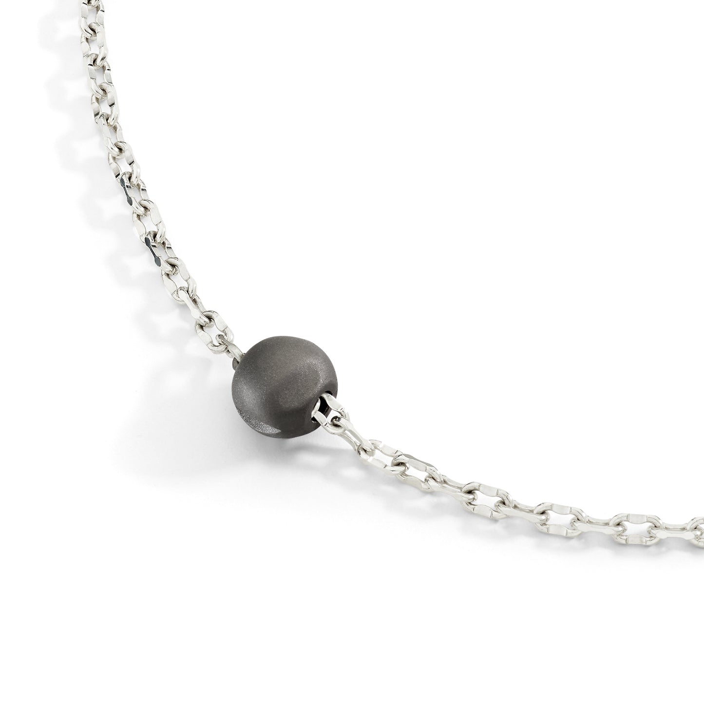 Collana Dodo Pepita Argento e Titanio