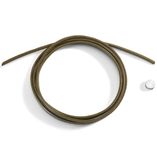 Cordino Spesso Verde Militare con Sigillo Argento