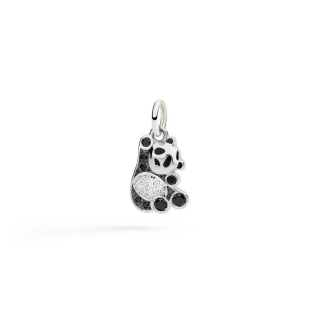 Ciondolo DoDo Panda Argento e Diamanti