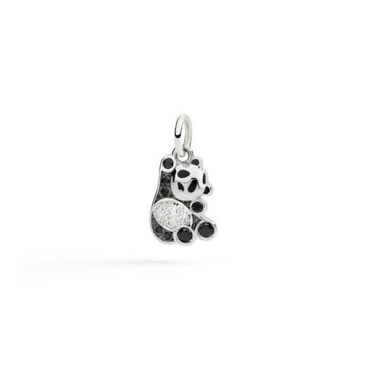 Ciondolo DoDo Panda Argento e Diamanti