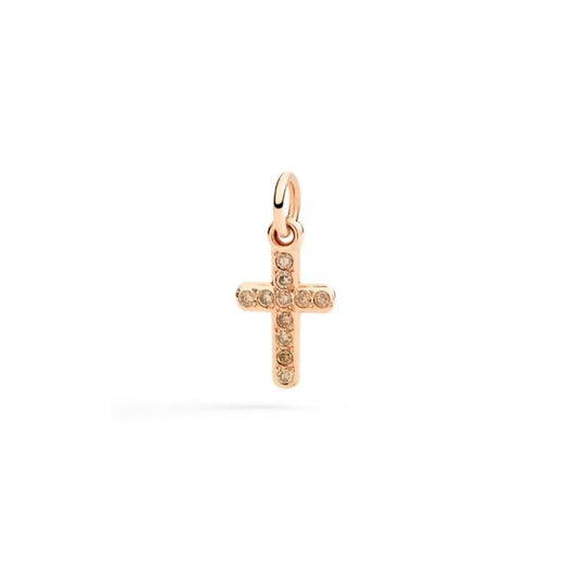 Ciondolo DoDo Coce in Oro Rosa & Diamanti Brown