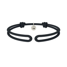 Carica l&#39;immagine nel visualizzatore di Gallery, Whynow Bracciale Nylon Nero
