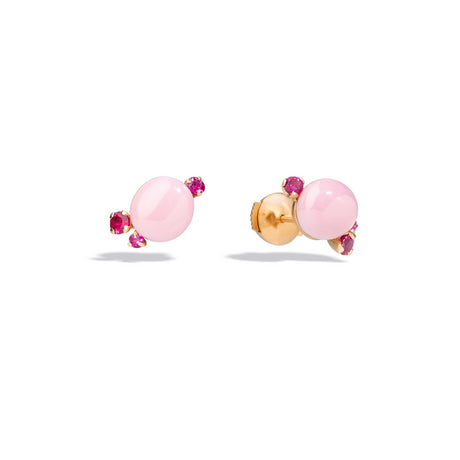 Orecchini Pomellato Capri Ceramica rosa e Rubini