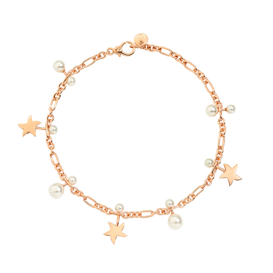 Bracciale Dodo Stelline e Perle di Cristallo