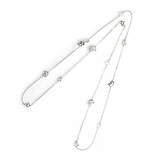 Chantecler Collana Oro Bianco e Diamanti 93cm